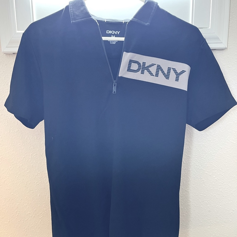DKNY zip up shirt